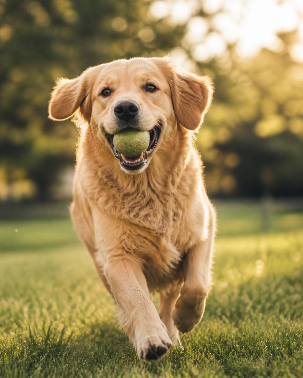 A happy dog enjoying life outside